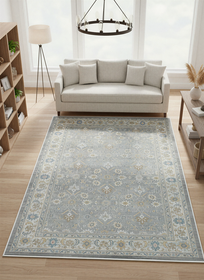 Arte VN028 Vintage Klasik Desenli Dekoratif Şönil Halı