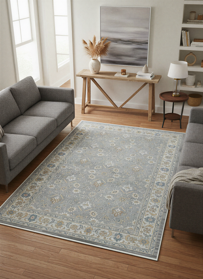 Arte VN028 Vintage Klasik Desenli Dekoratif Şönil Halı