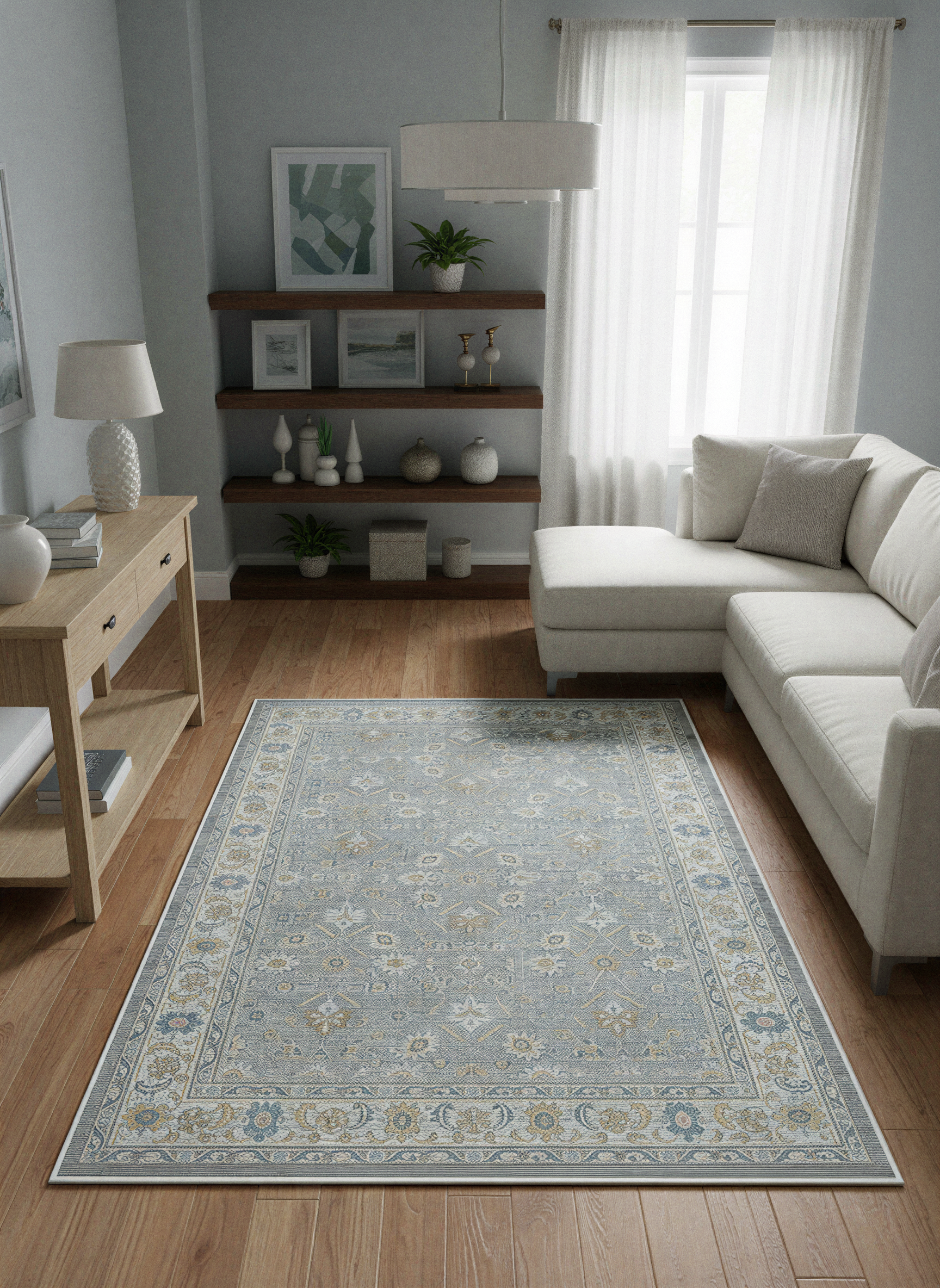 Arte VN028 Vintage Klasik Desenli Dekoratif Şönil Halı