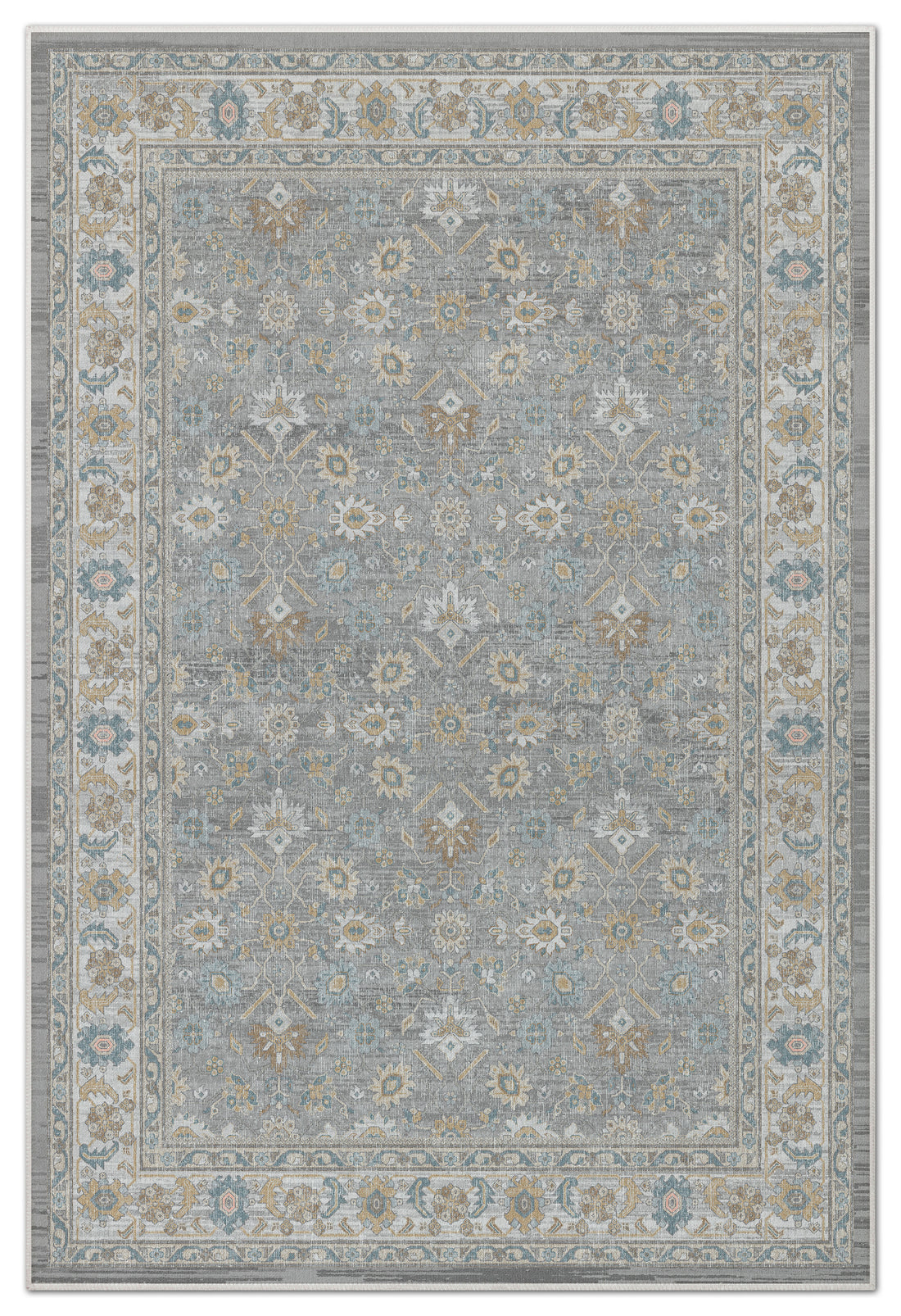 Arte VN028 Vintage Klasik Desenli Dekoratif Şönil Halı