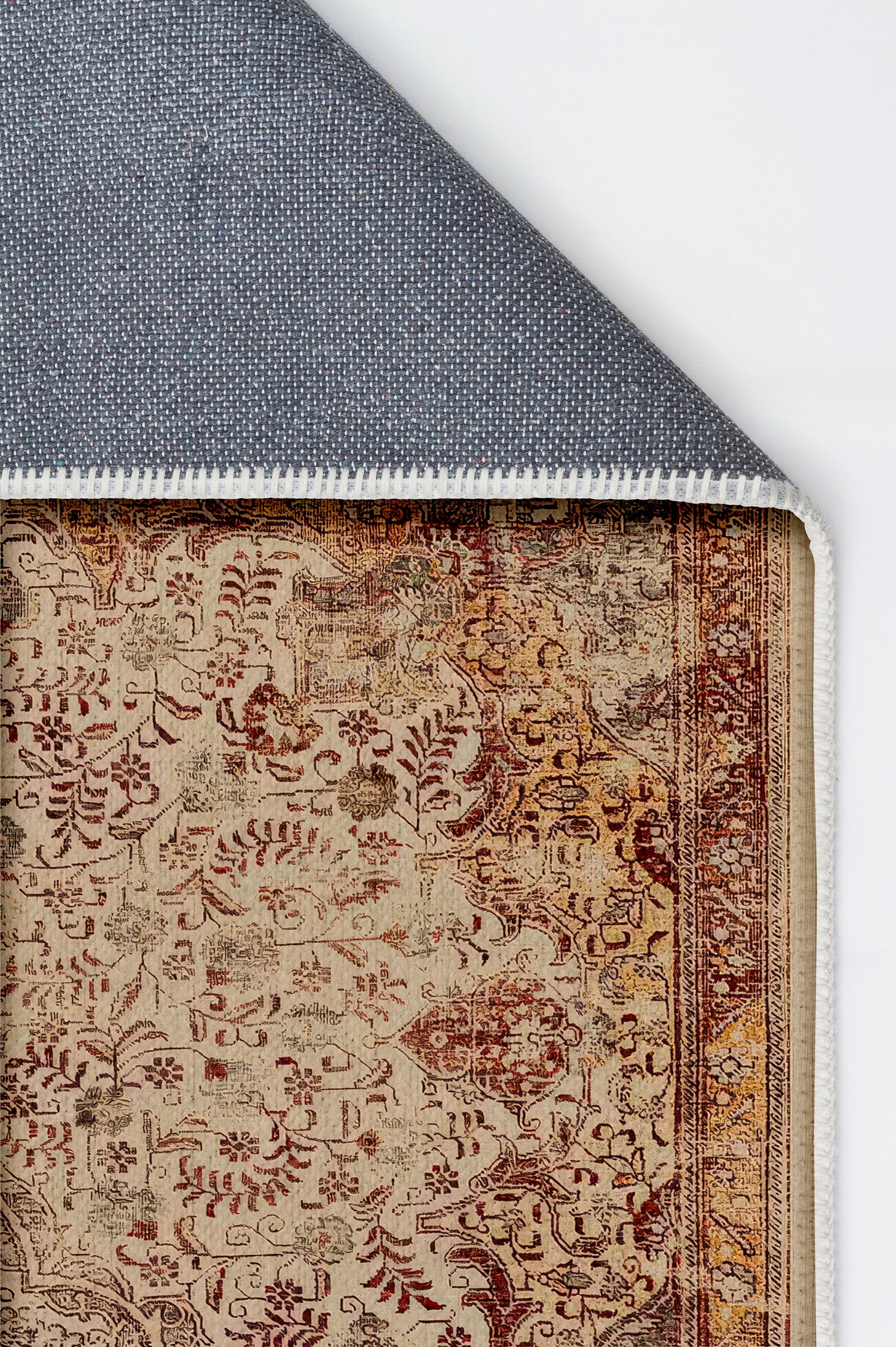 Arte VN030 Vintage Klasik Desenli Dekoratif Şönil Halı