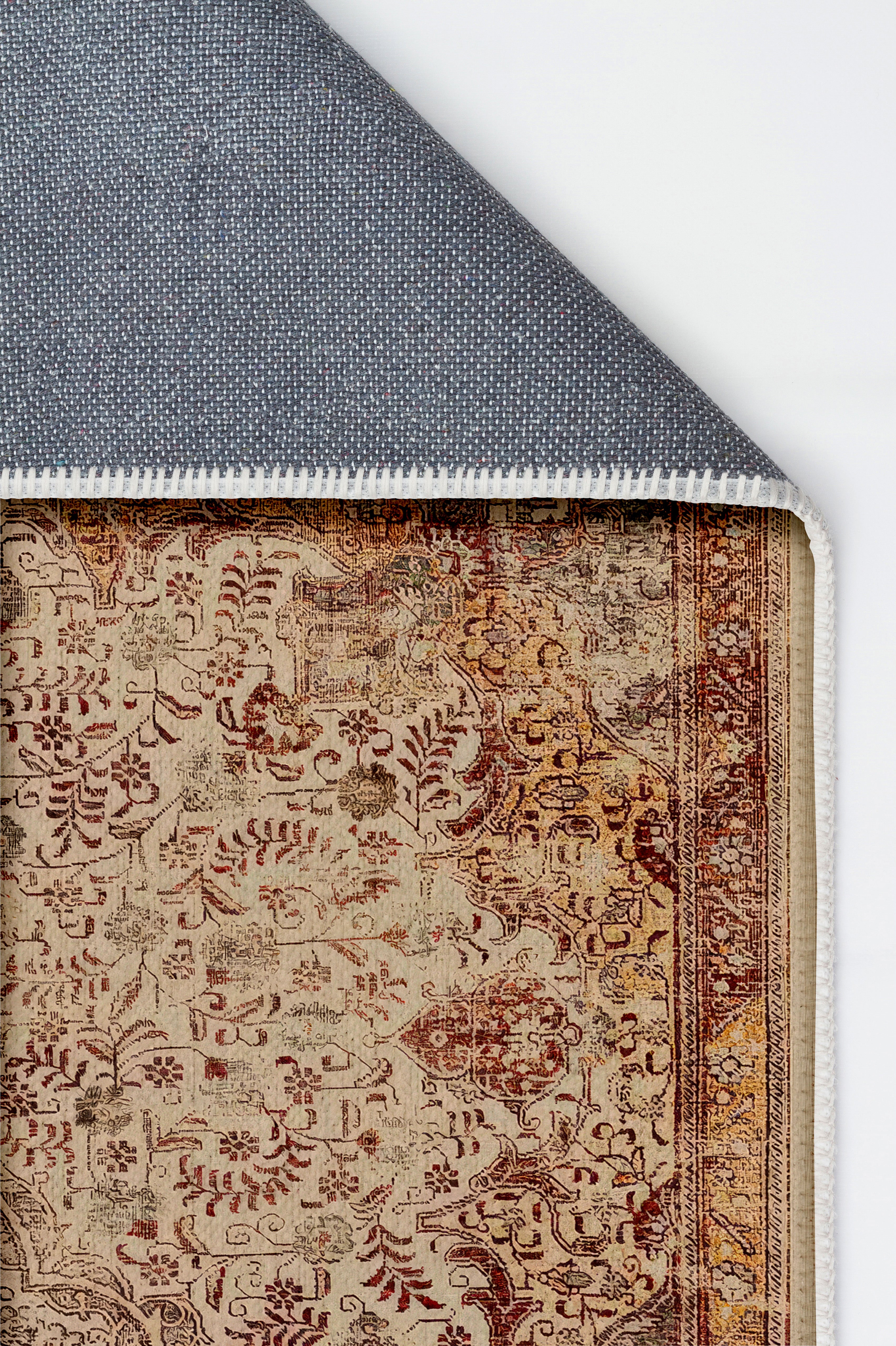 Arte VN030 Vintage Klasik Desenli Dekoratif Şönil Halı