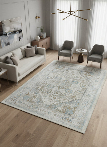 Arte VN033-1 Vintage Klasik Desenli Dekoratif Şönil Halı