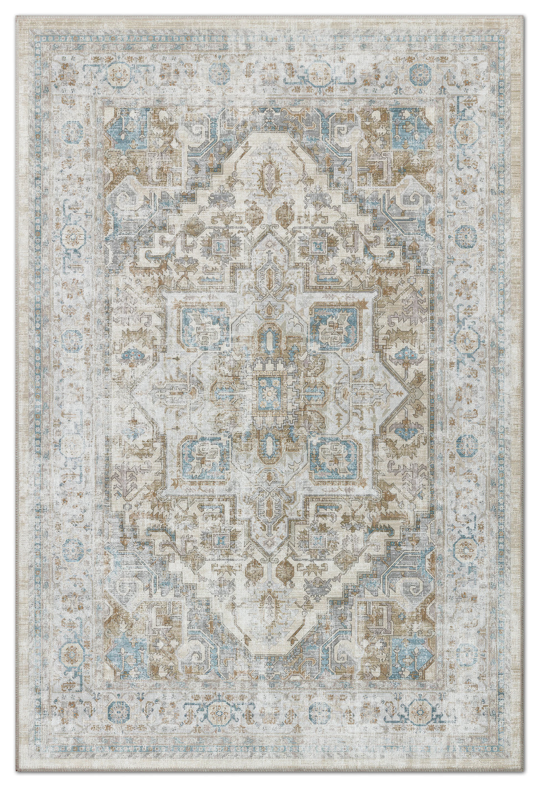 Arte VN033-1 Vintage Klasik Desenli Dekoratif Şönil Halı