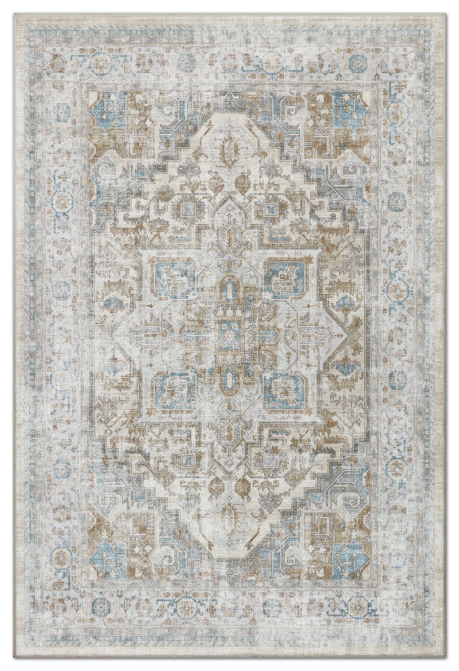 Arte VN033-1 Vintage Klasik Desenli Dekoratif Şönil Halı