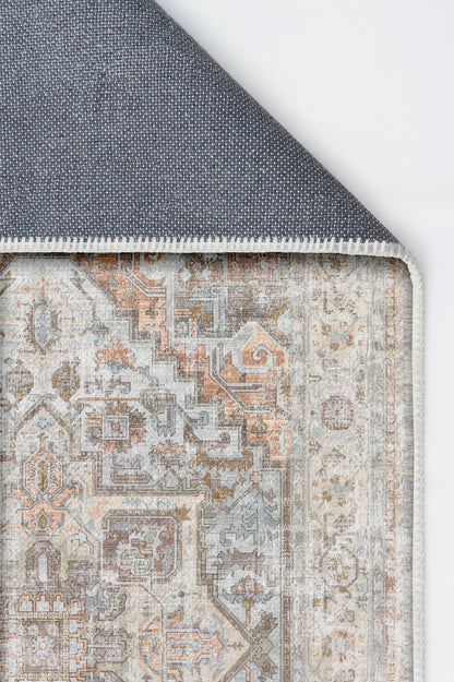 Arte VN033-2 Vintage Klasik Desenli Dekoratif Şönil Halı