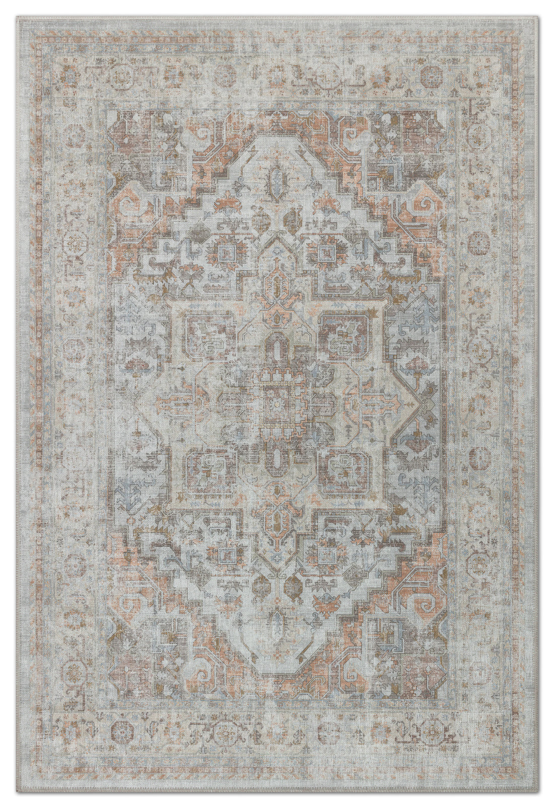 Arte VN033-2 Vintage Klasik Desenli Dekoratif Şönil Halı