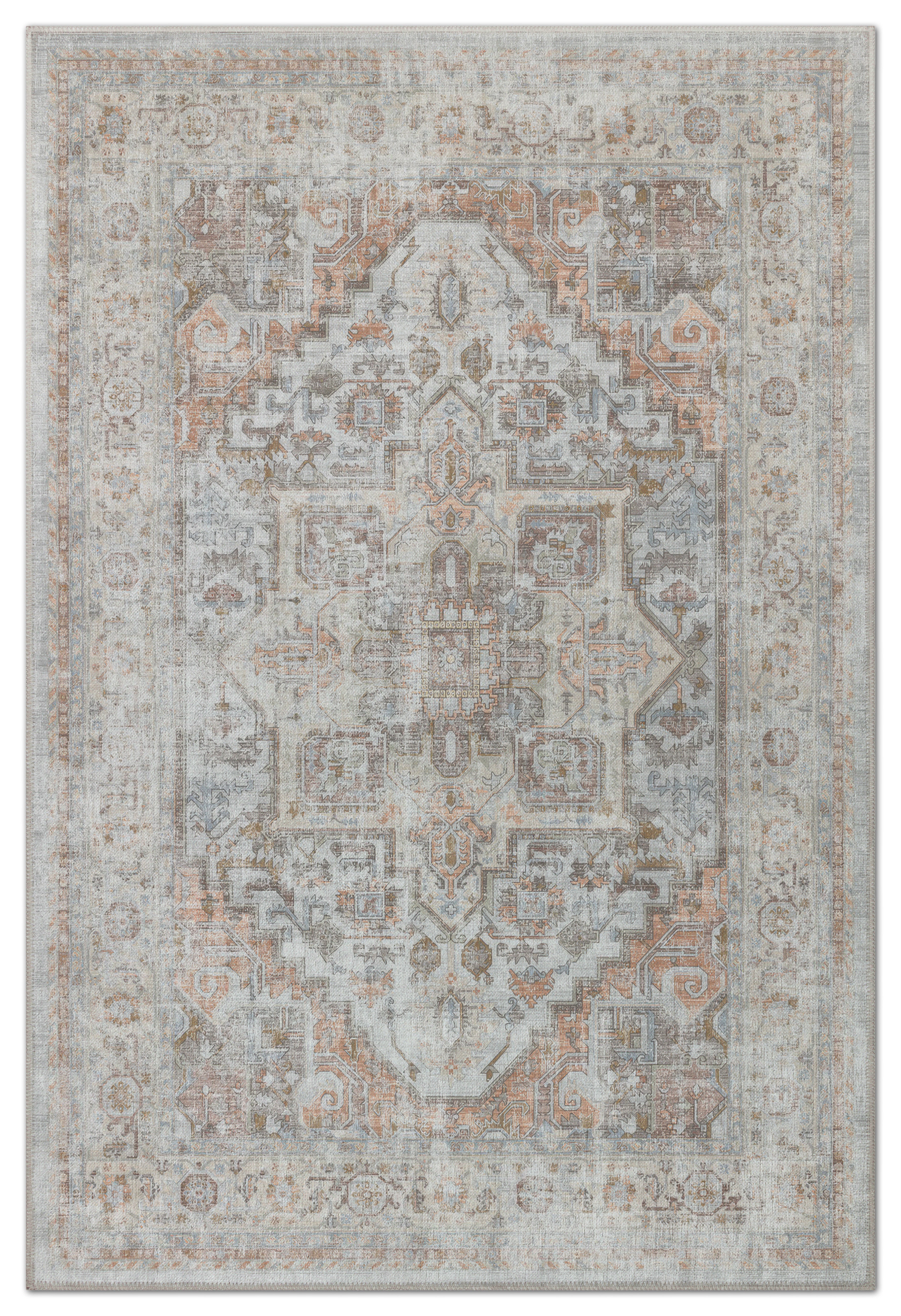 Arte VN033-2 Vintage Klasik Desenli Dekoratif Şönil Halı