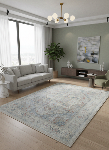 Arte VN033-3 Vintage Klasik Desenli Dekoratif Şönil Halı