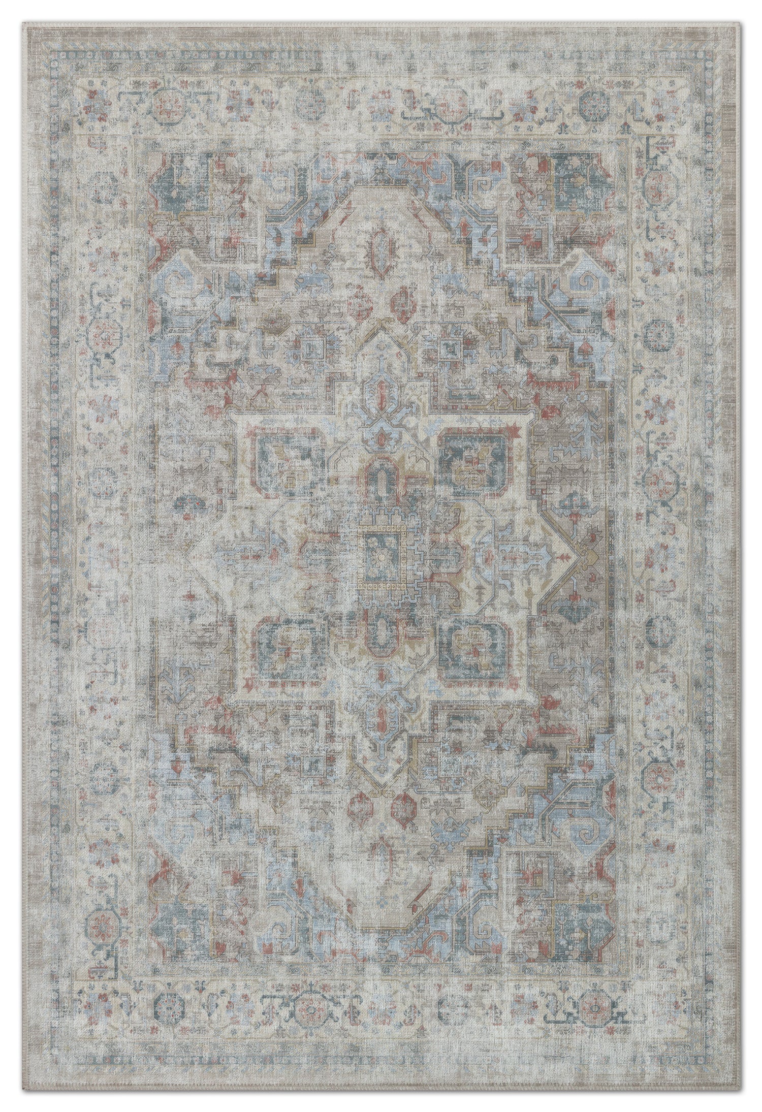 Arte VN033-3 Vintage Klasik Desenli Dekoratif Şönil Halı