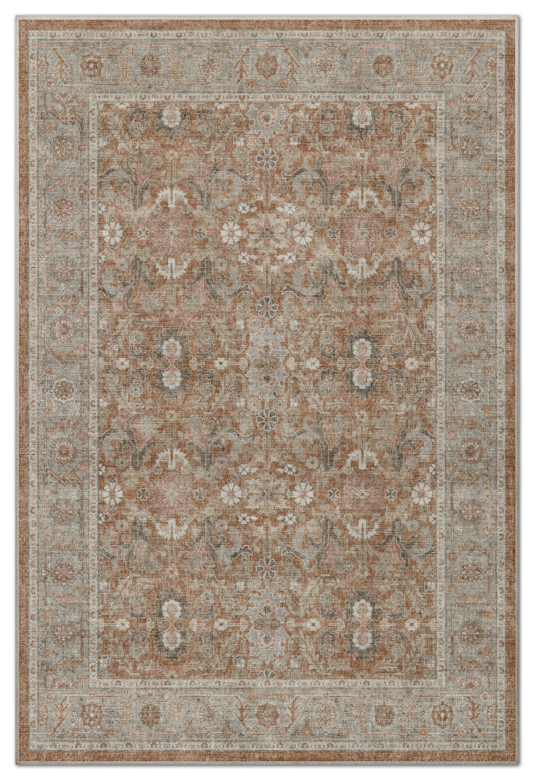 Arte VN035 Vintage Klasik Desenli Dekoratif Şönil Halı