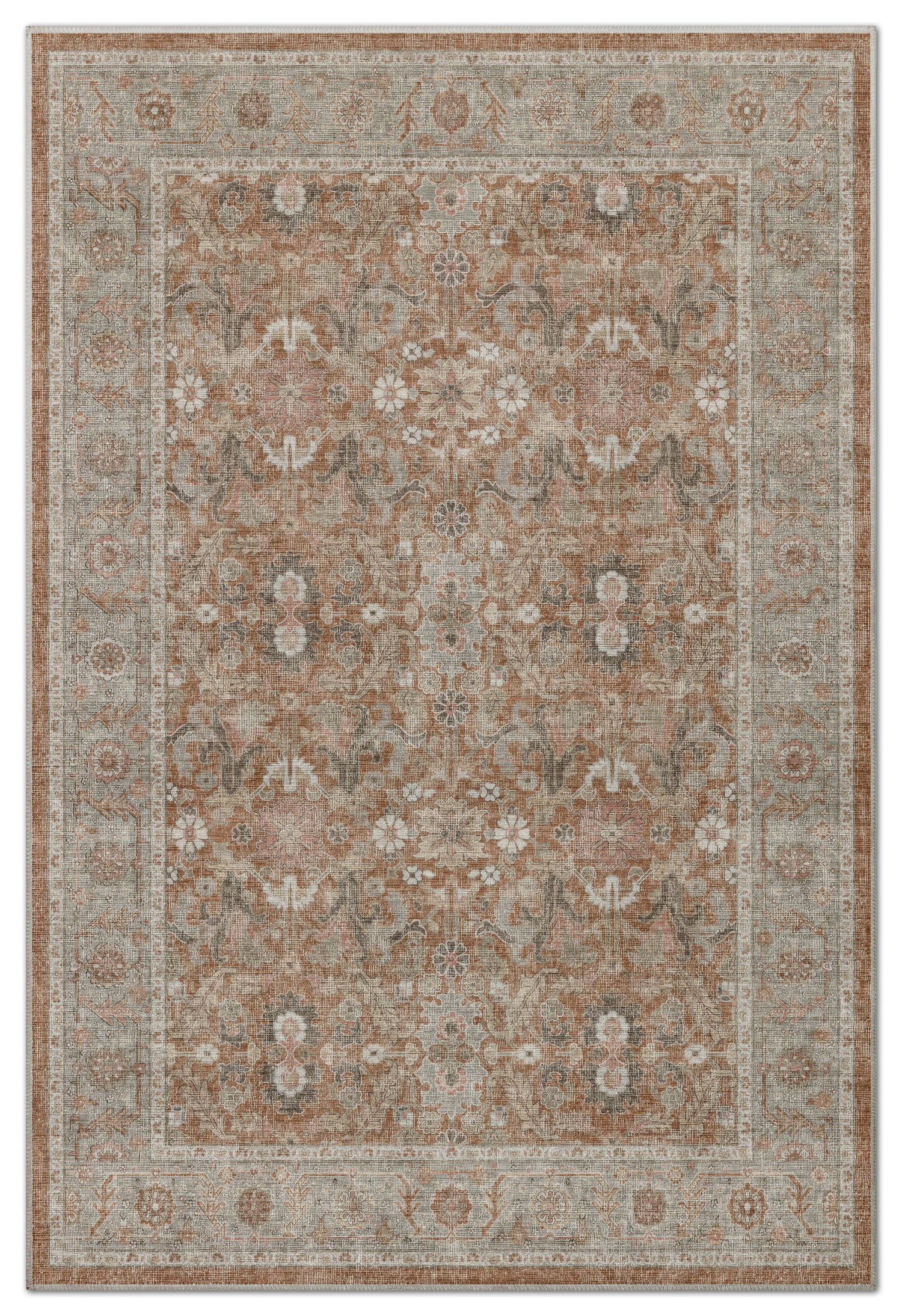 Arte VN035 Vintage Klasik Desenli Dekoratif Şönil Halı