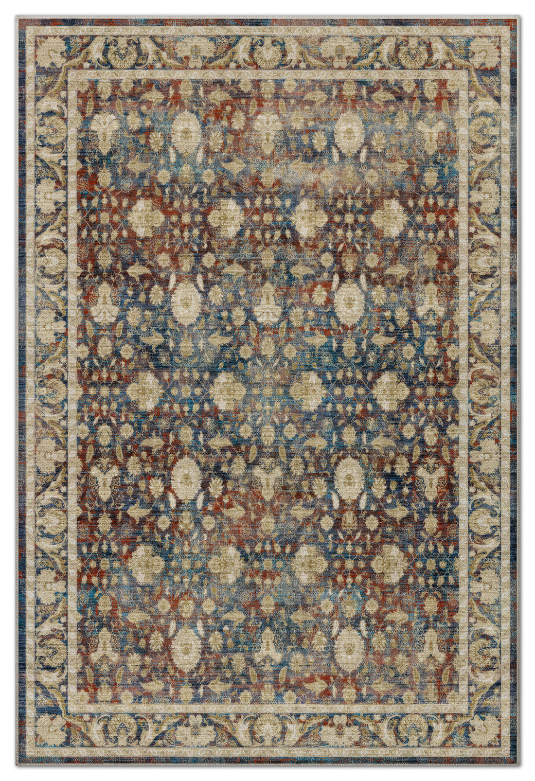 Arte VN036 Vintage Klasik Desenli Dekoratif Şönil Halı