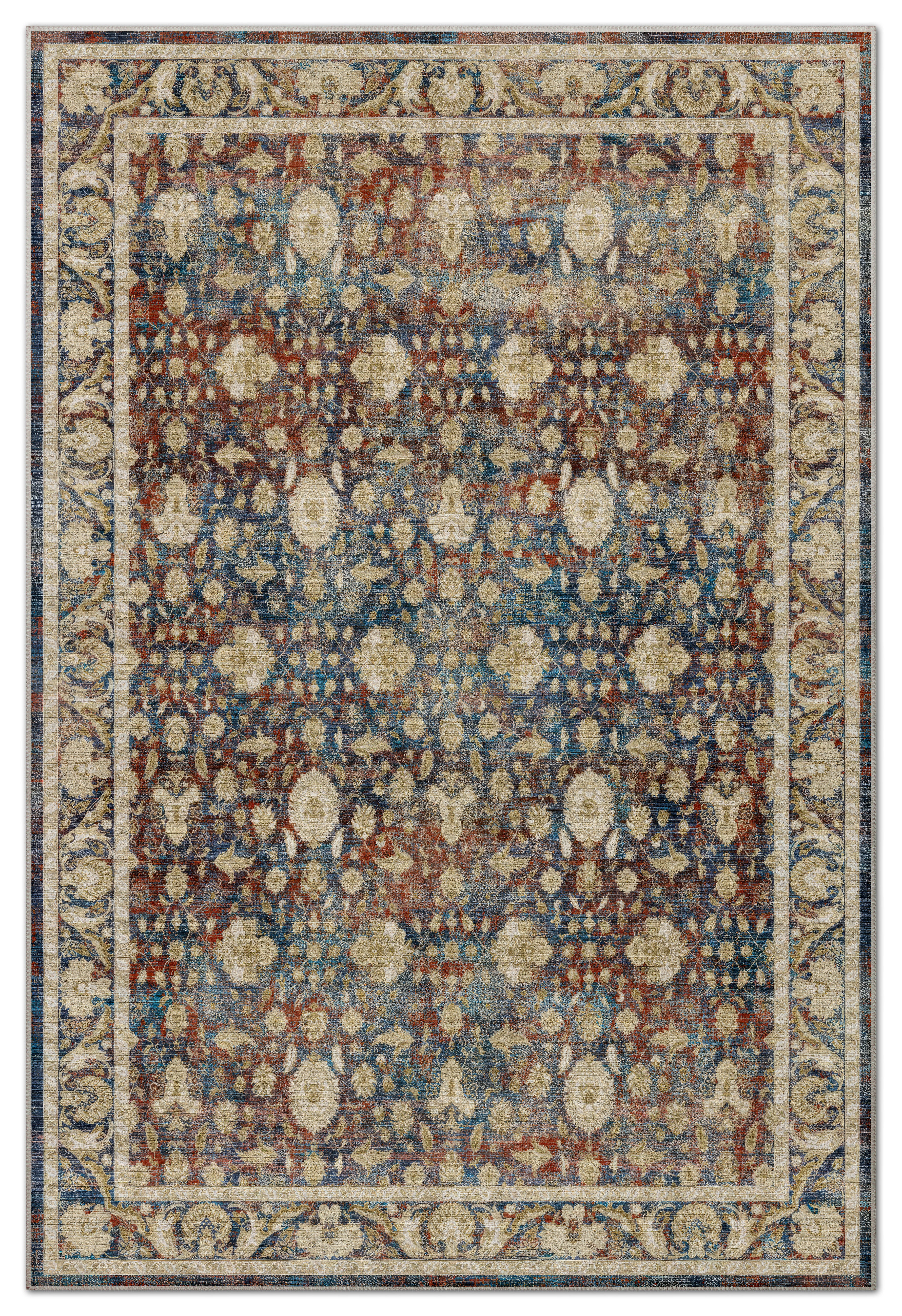 Arte VN036 Vintage Klasik Desenli Dekoratif Şönil Halı