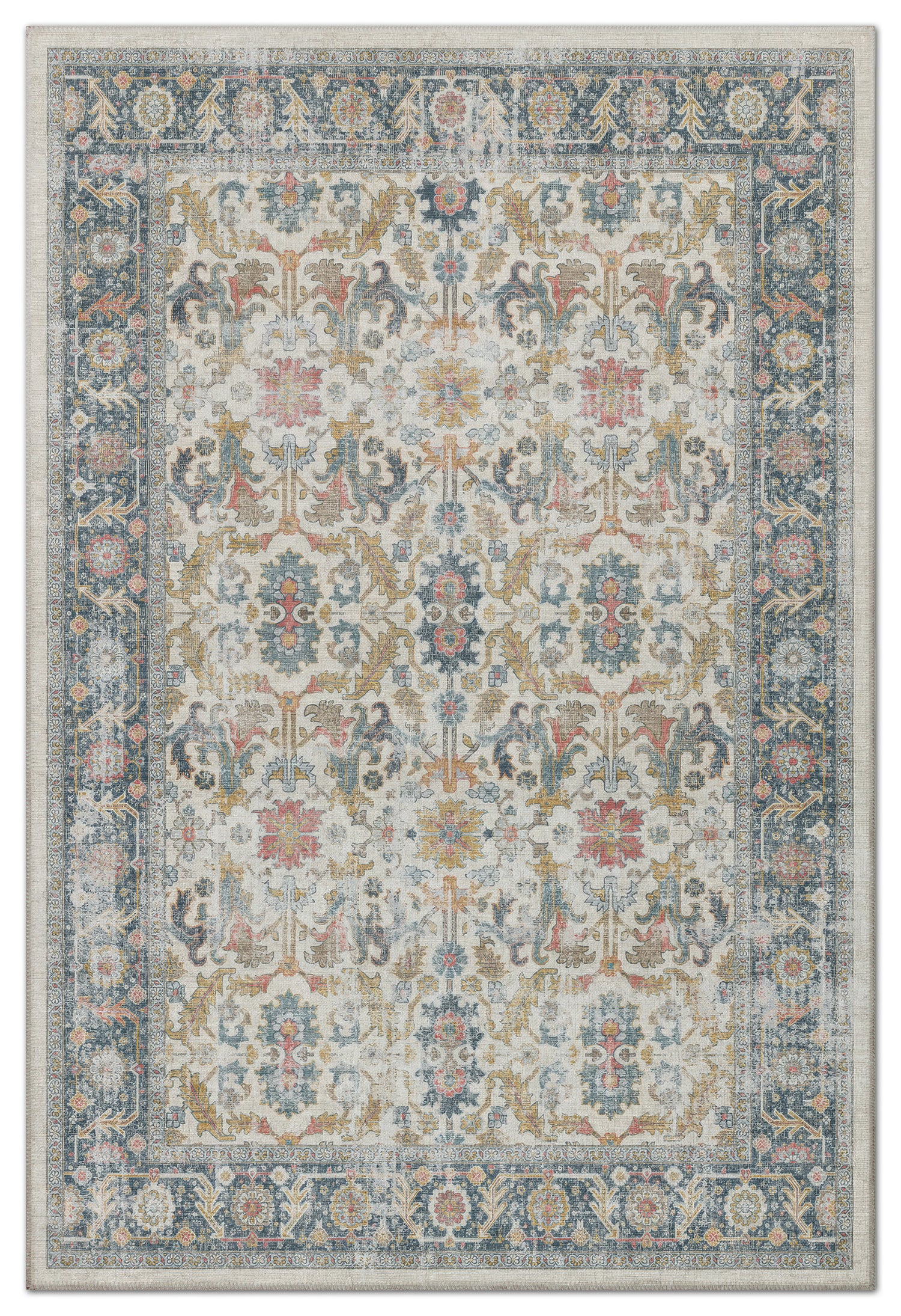 Arte VN037 Vintage Klasik Desenli Dekoratif Şönil Halı