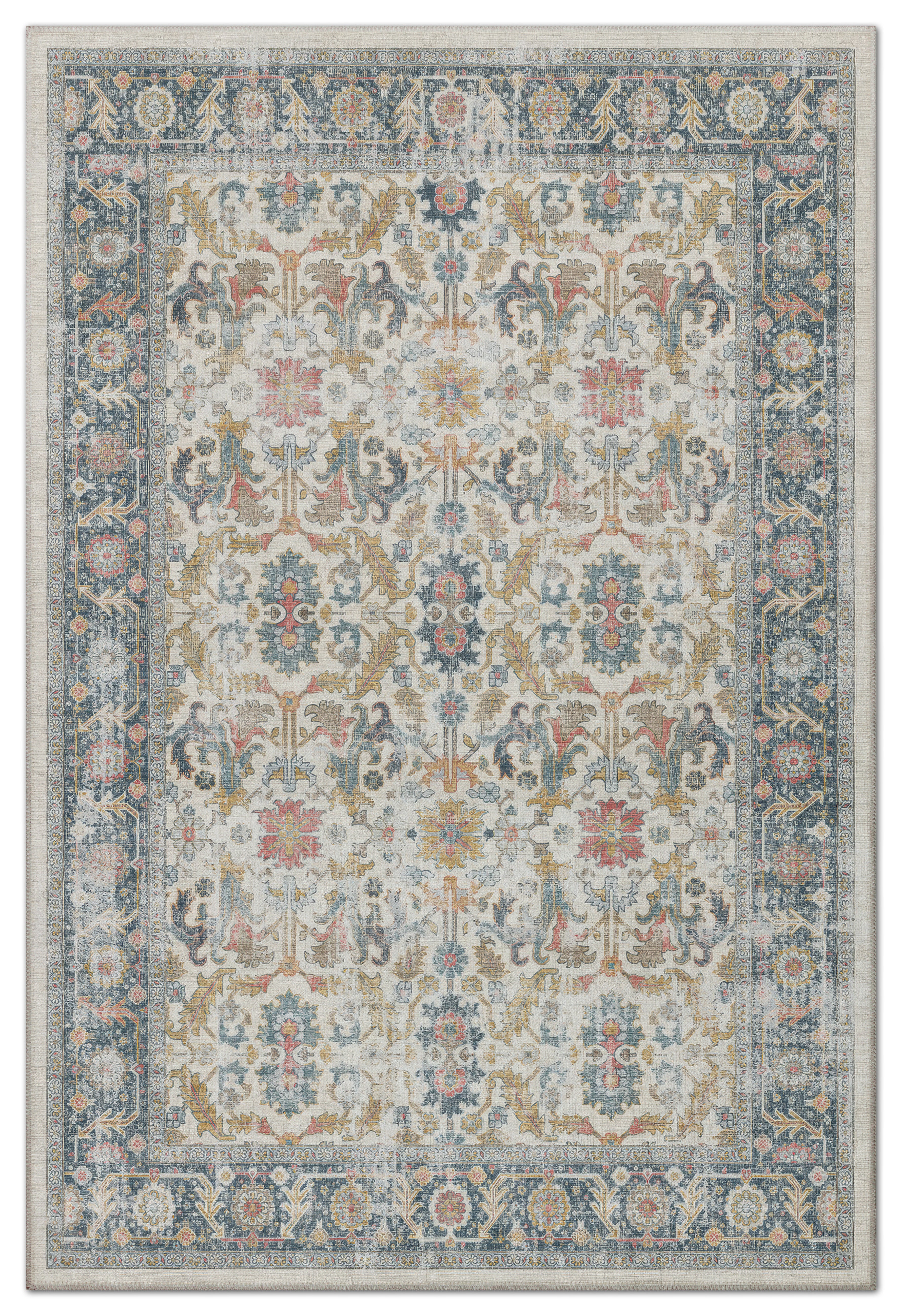 Arte VN037 Vintage Klasik Desenli Dekoratif Şönil Halı