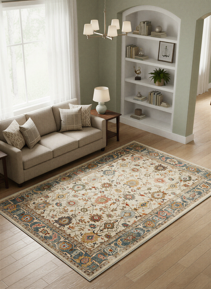 Arte VN039 Vintage Klasik Desenli Dekoratif Şönil Halı