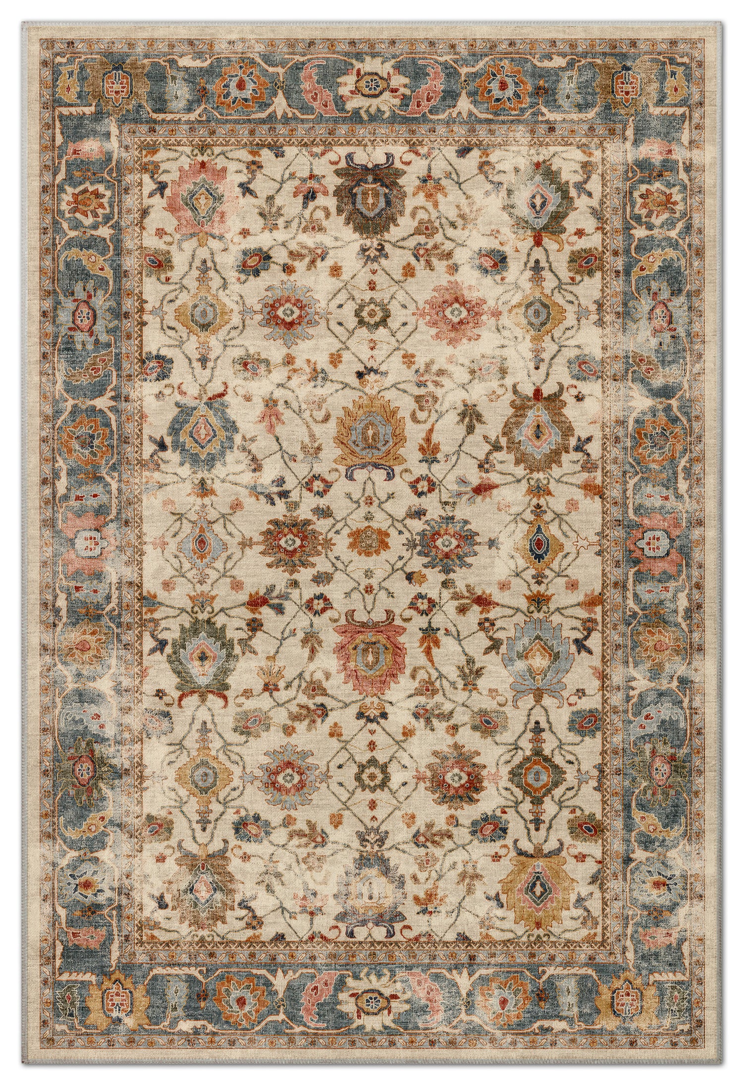 Arte VN039 Vintage Klasik Desenli Dekoratif Şönil Halı