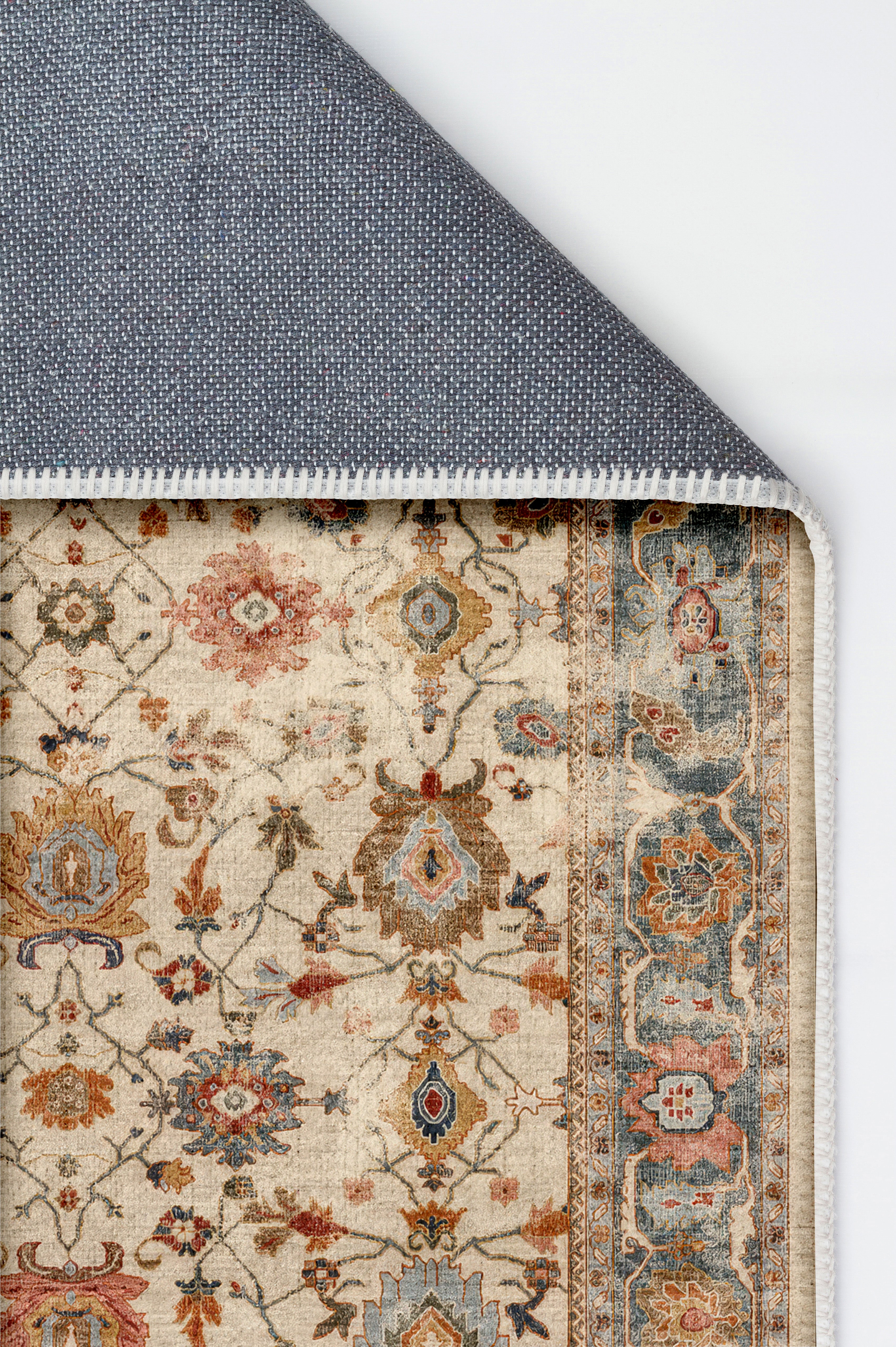 Arte VN039 Vintage Klasik Desenli Dekoratif Şönil Halı