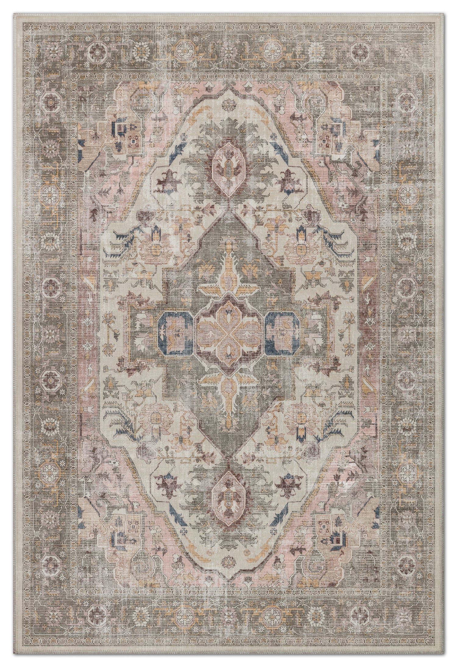 Arte VN040-1 Vintage Klasik Desenli Dekoratif Şönil Halı