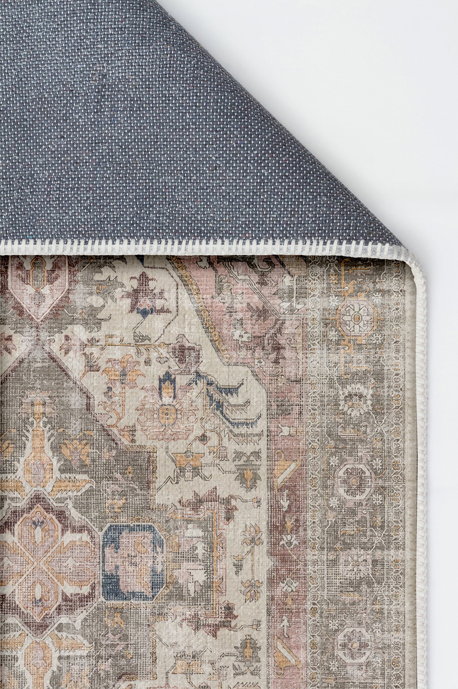 Arte VN040-1 Vintage Klasik Desenli Dekoratif Şönil Halı