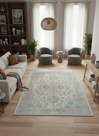 Arte VN040-2 Vintage Klasik Desenli Dekoratif Şönil Halı