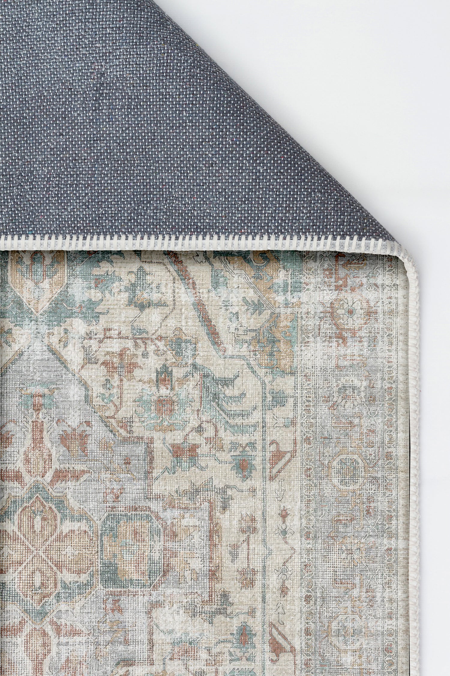 Arte VN040-2 Vintage Klasik Desenli Dekoratif Şönil Halı