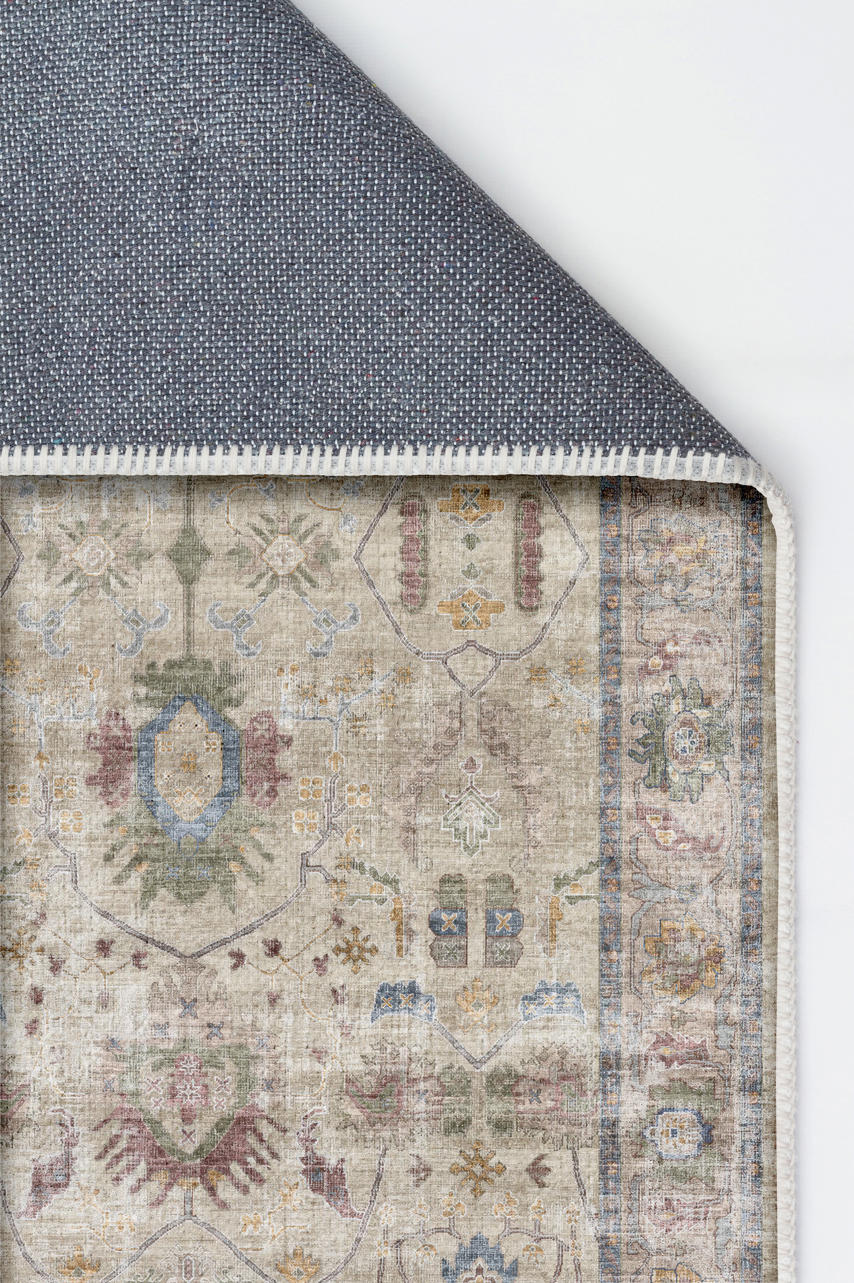 Arte VN041 Vintage Klasik Desenli Dekoratif Şönil Halı