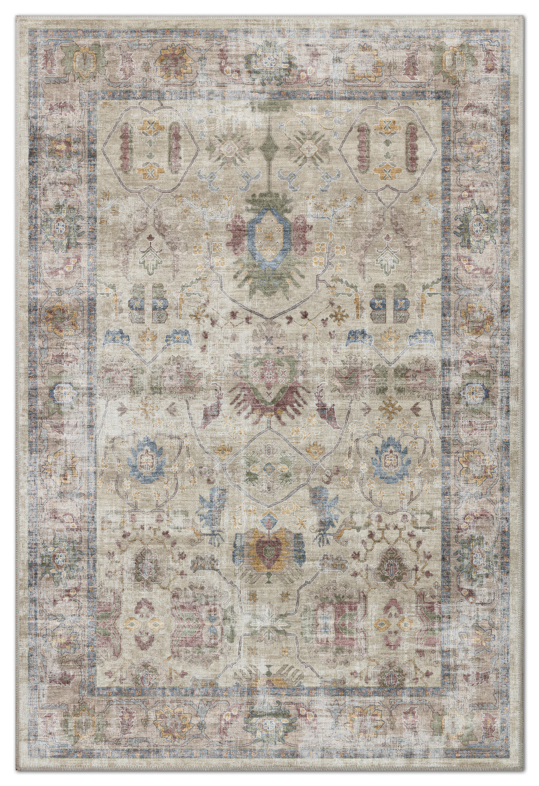 Arte VN041 Vintage Klasik Desenli Dekoratif Şönil Halı