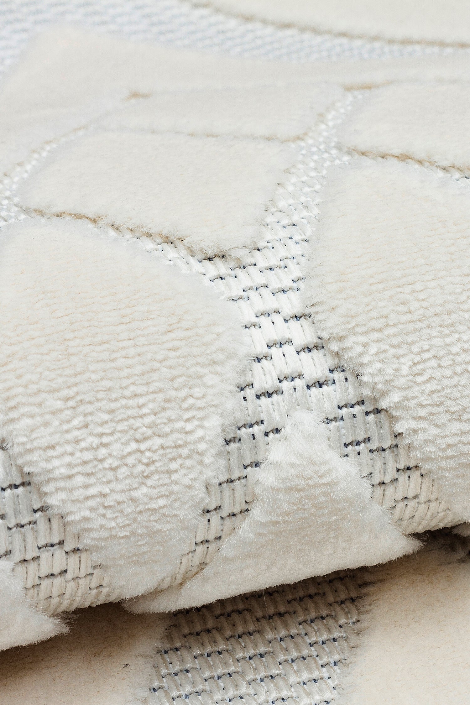 ARYA 5026-G-KREM Geometrik Desenli Dokuma Salon Koridor Mutfak Halısı-KP
