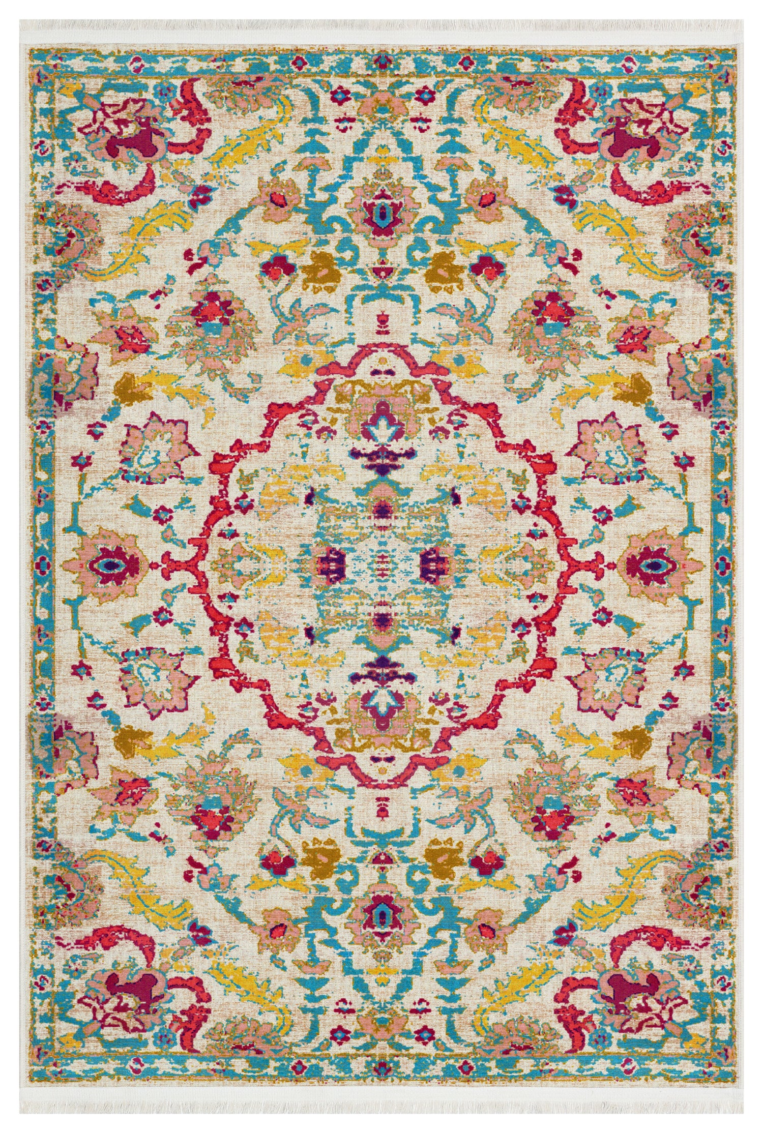 Arte B2 Vintage Klasik Desenli Dekoratif Dokuma Halı