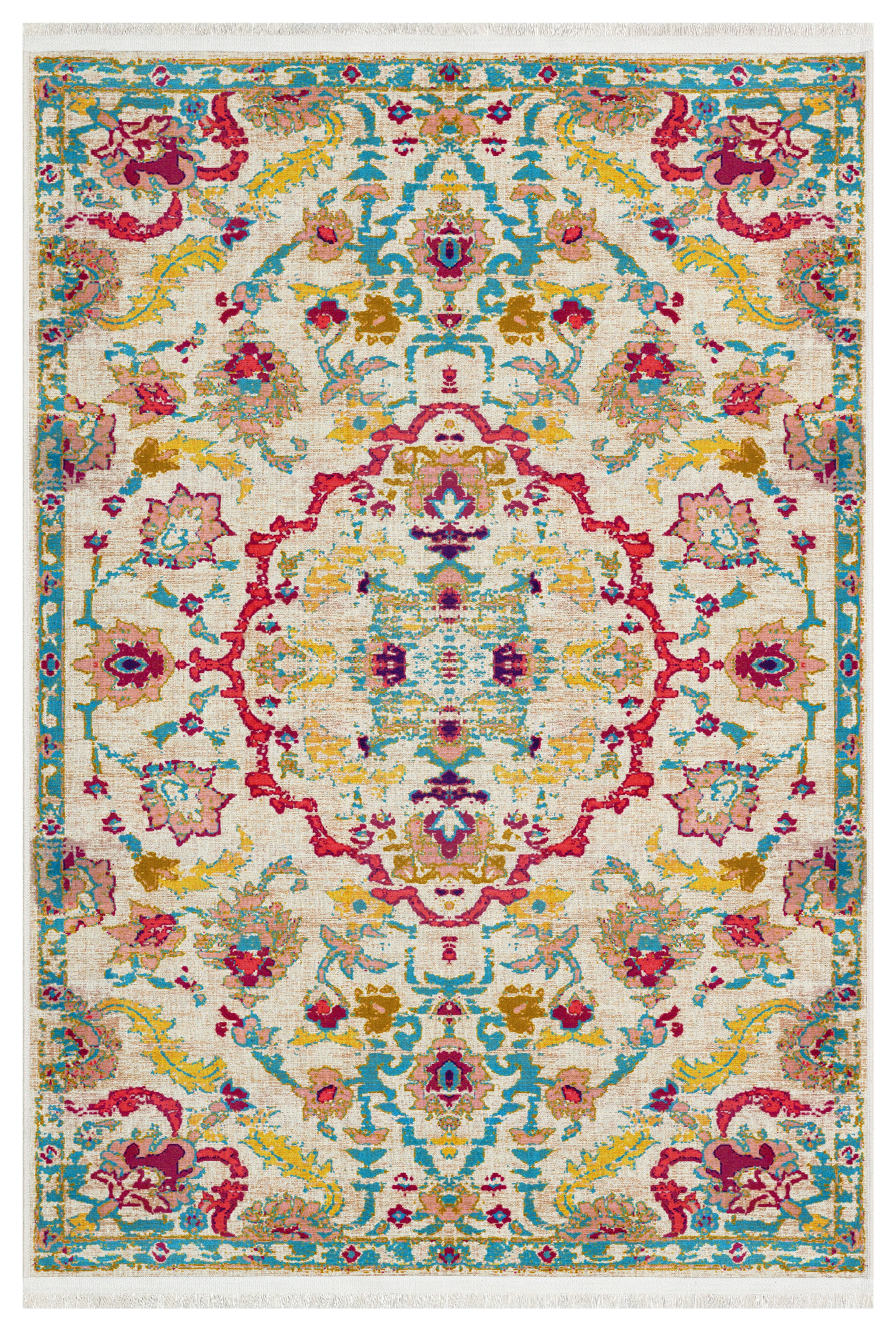 Arte B2 Vintage Klasik Desenli Dekoratif Dokuma Halı