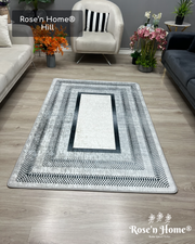 HİLL - %100 Pamuk Dokuma Taban Makinede Yıkanabilir Kaymaz Halı