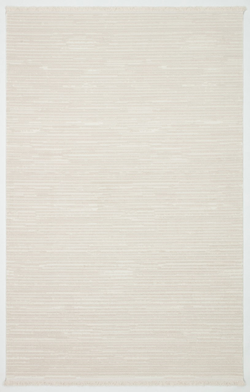 PALERMO C1-BEJ Sık Dokuma Modern Geometrik Desenli Salon Koridor Mutfak Halısı