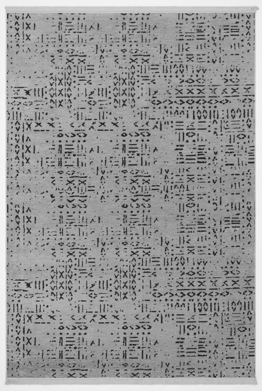 ŞÖNİL FİGÜR - GRİ Kaymaz Taban İskandinav Desenli Salon Koridor Mutfak Şönil Kilim Dokuma Halı