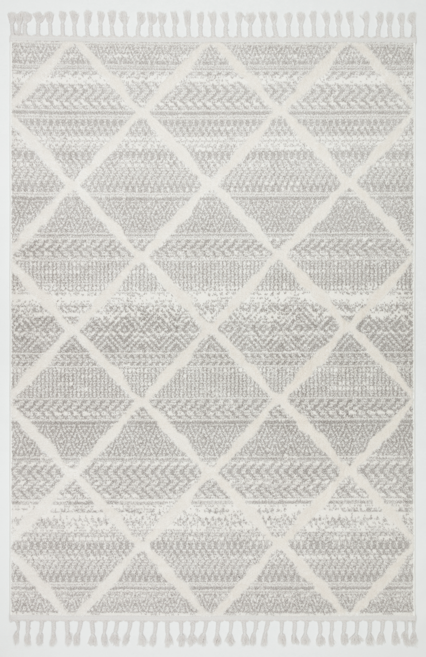 PALERMO A-10692 GRİ Sık Dokuma Modern Geometrik Desenli Salon Koridor Mutfak Halısı