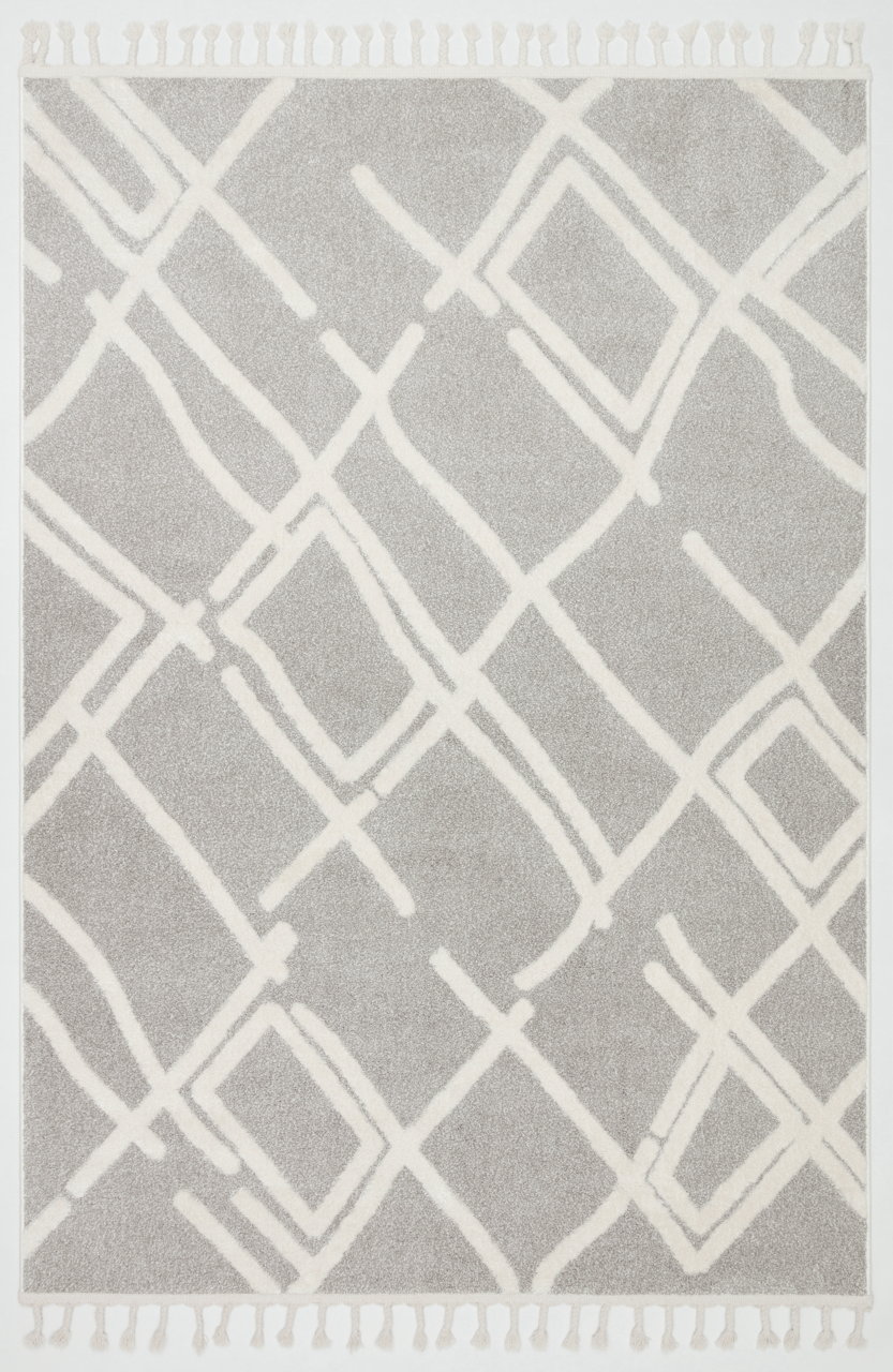 PALERMO A-11891 GRİ Sık Dokuma Modern Geometrik Desenli Salon Koridor Mutfak Halısı