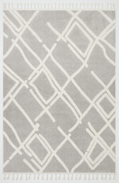 PALERMO A-11891 GRİ Sık Dokuma Modern Geometrik Desenli Salon Koridor Mutfak Halısı