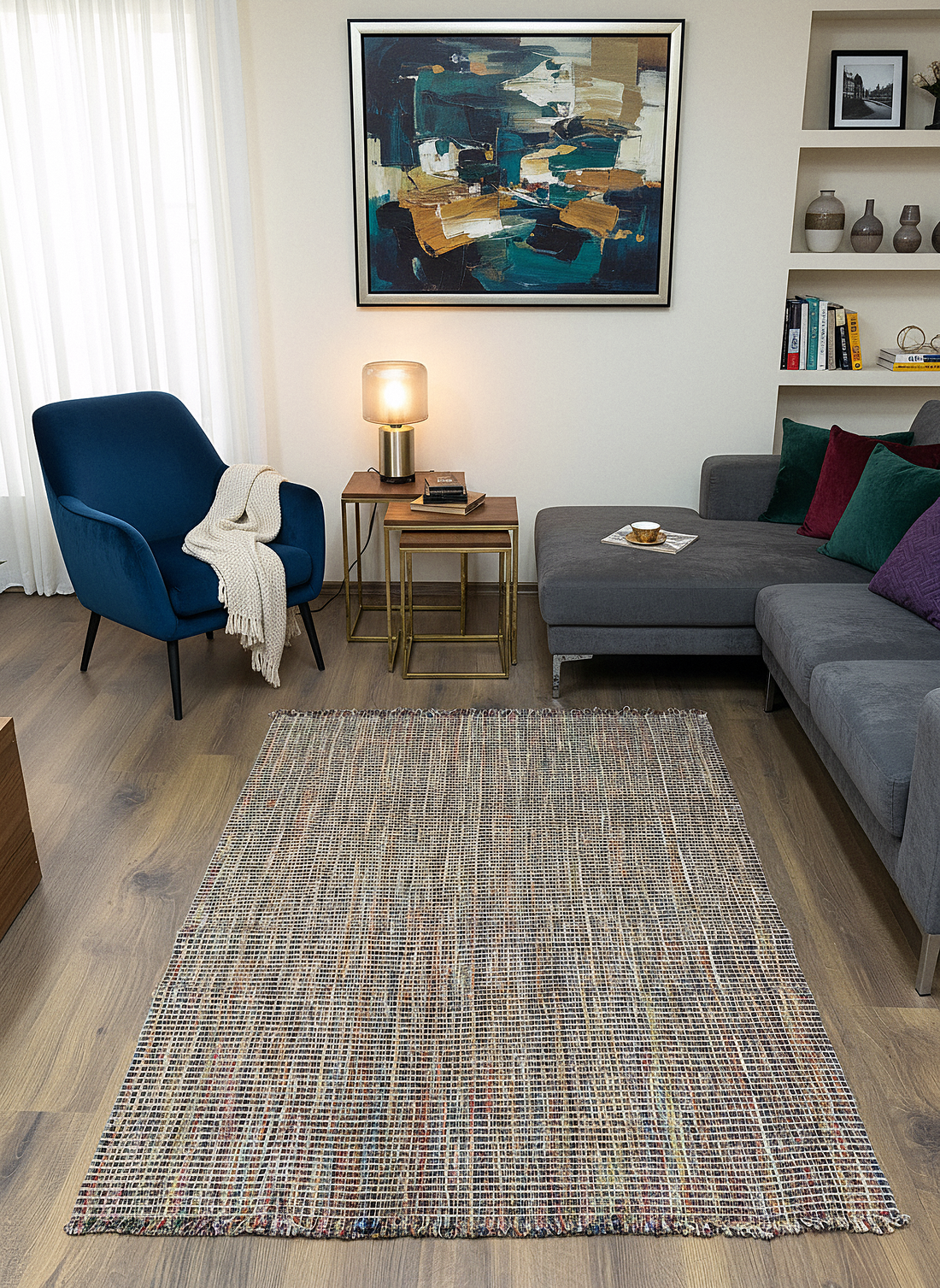NATURAL JUTE DJ2 - Natural Fibre Jute Rugs