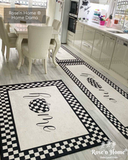 HOME DAMA - %100 Pamuk Dokuma Taban Makinede Yıkanabilir Kaymaz Halı