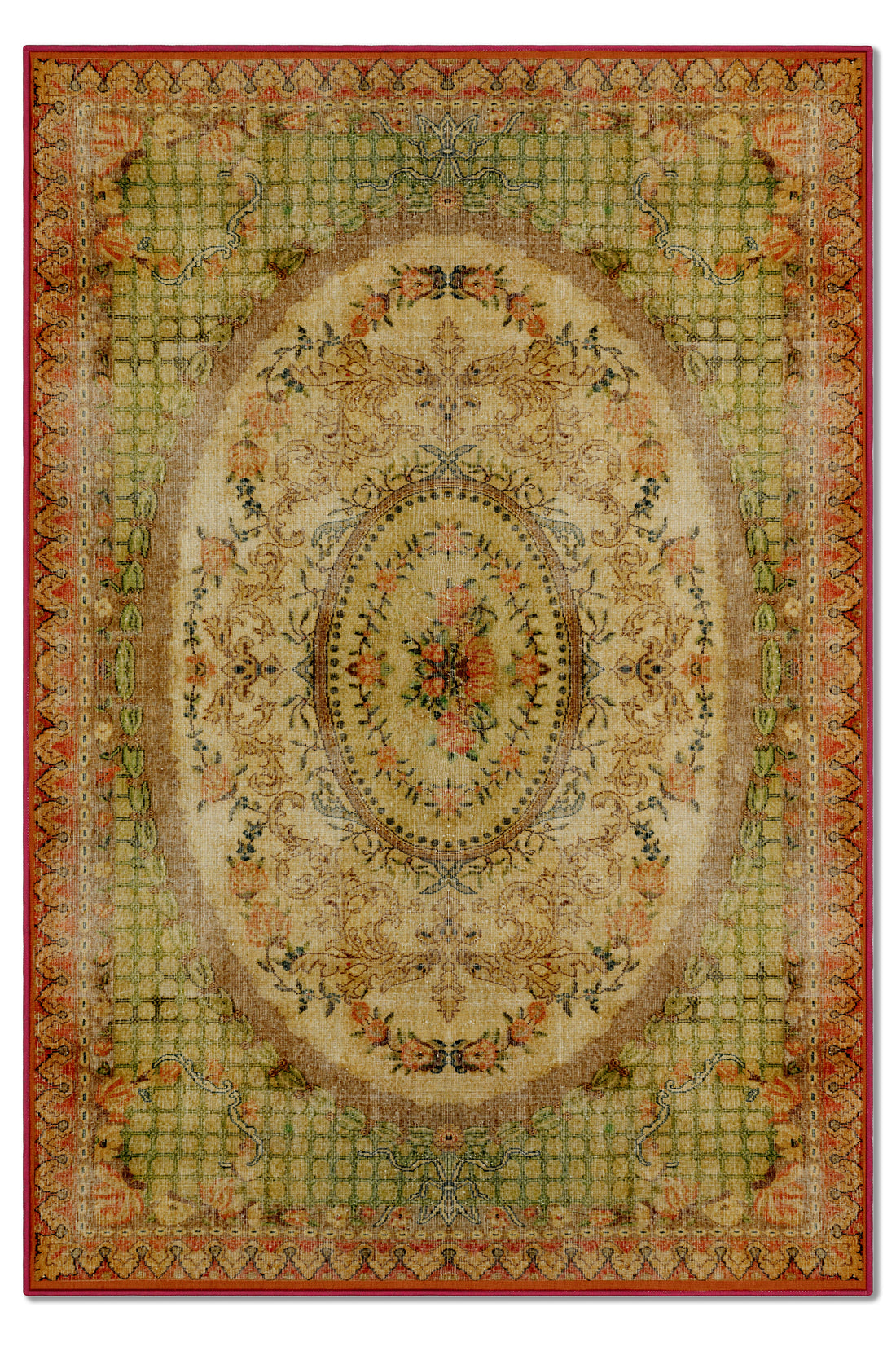 Arte DS004 - Antik Serisi Vintage Modern Desenli Dokuma Taban Dekoratif Halı