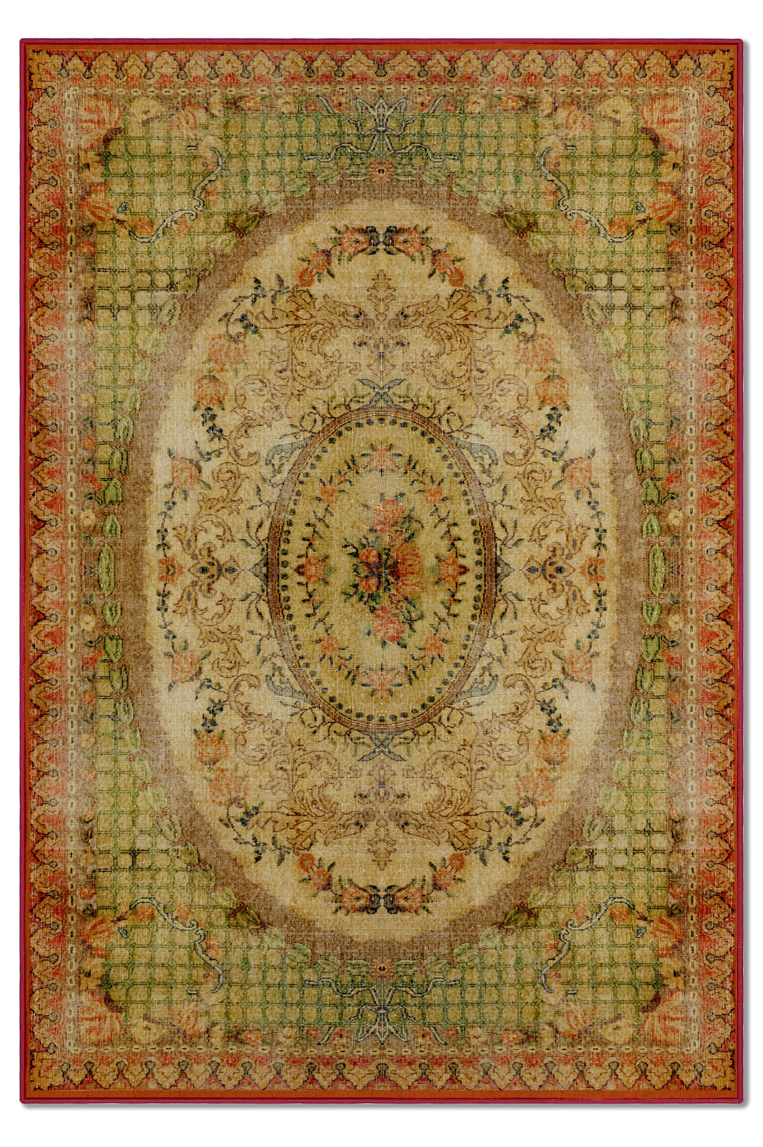 Arte DS004 - Antik Serisi Vintage Modern Desenli Dokuma Taban Dekoratif Halı