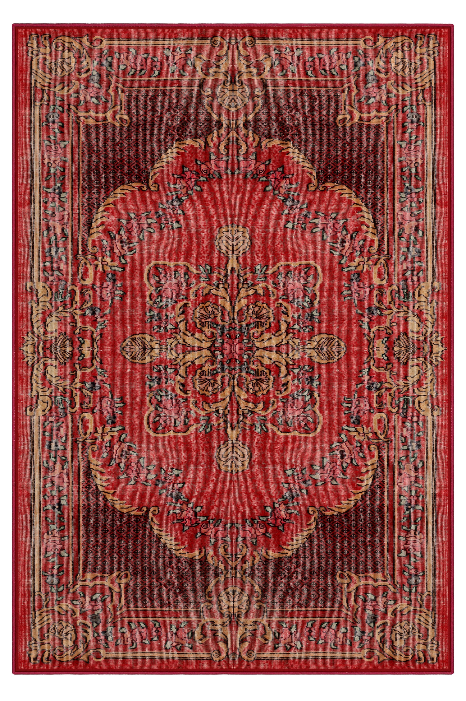 Arte DS006 Vintage Klasik Desenli Dekoratif Dokuma Halı