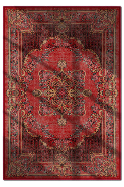 Arte DS006 Vintage Klasik Desenli Dekoratif Dokuma Halı
