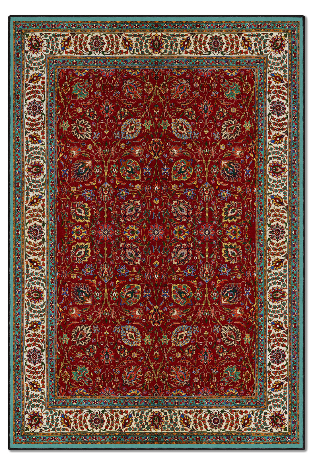Arte DS022 Klasik Çiçek Figürlü Dekoratif Dokuma Halı
