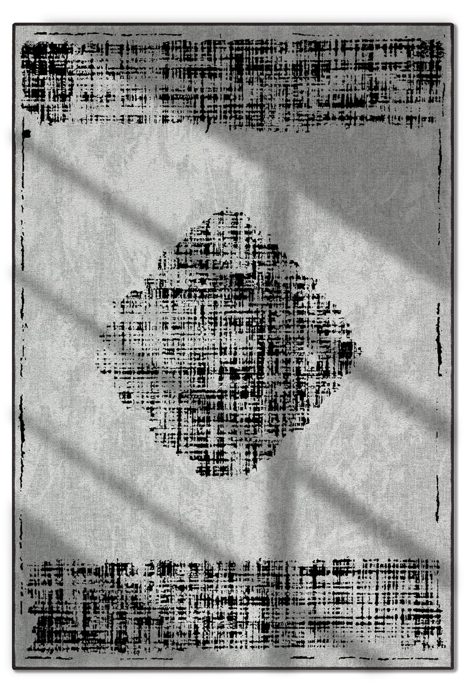 Arte DS048 Vintage Geometrik Desenli Dekoratif Dokuma Halı
