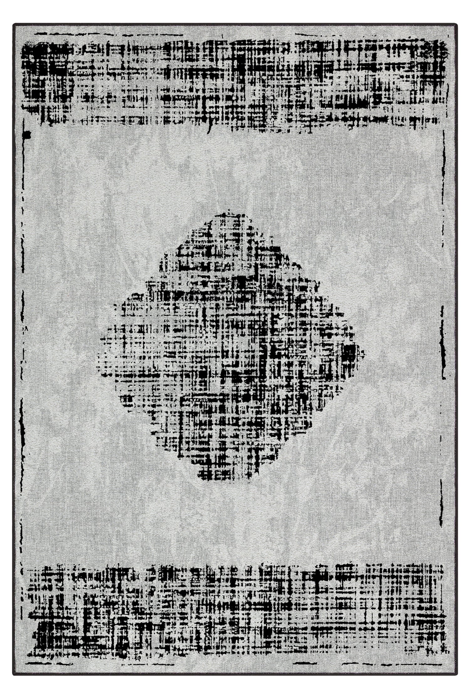 Arte DS048 Vintage Geometrik Desenli Dekoratif Dokuma Halı