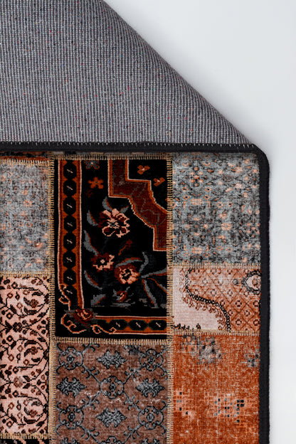 Arte DS050 Patch Çiçek Desenli Dekoratif Dokuma Halı
