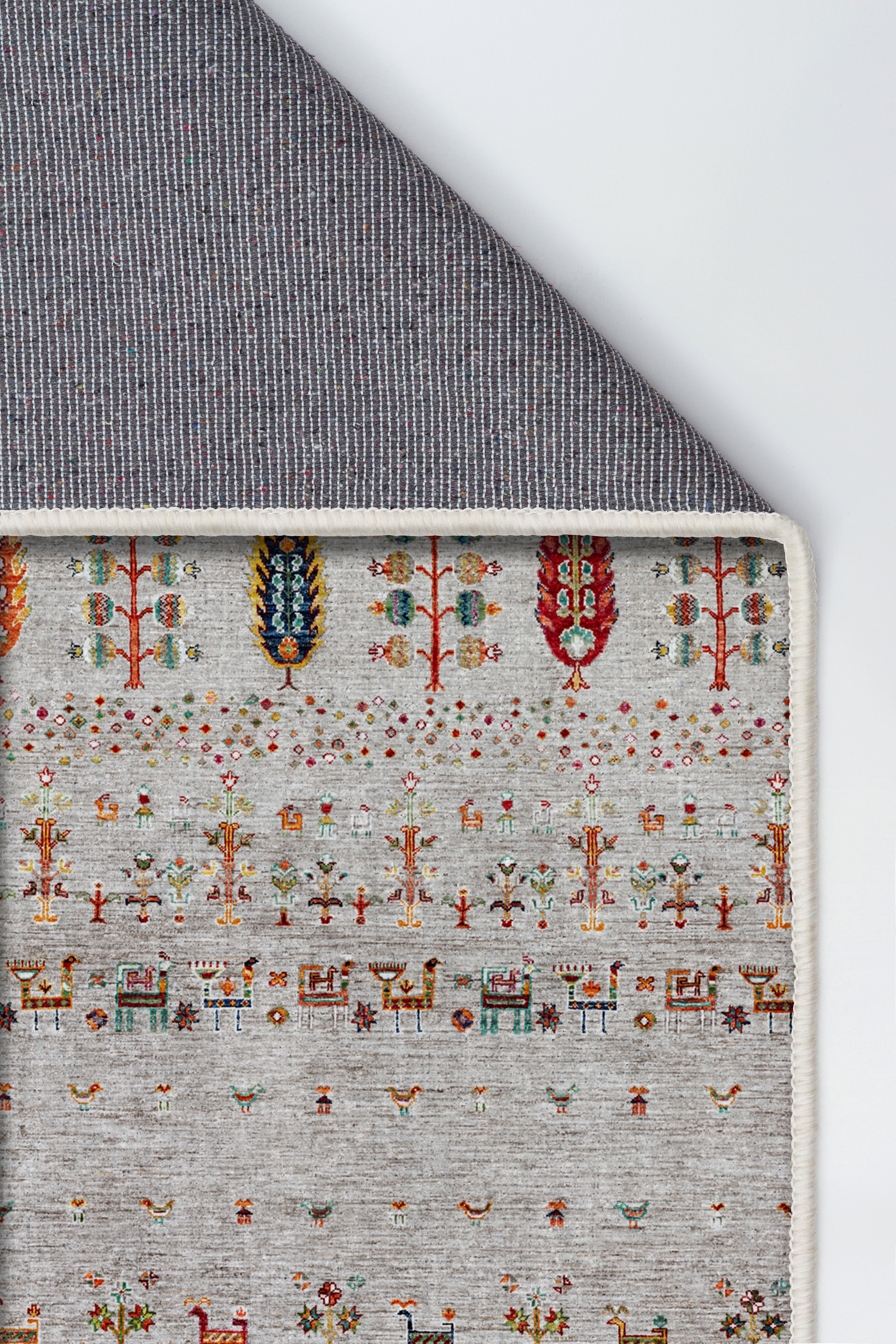 Arte DS086 Ağaç Hayvan Figürlü Dekoratif Dokuma Halı