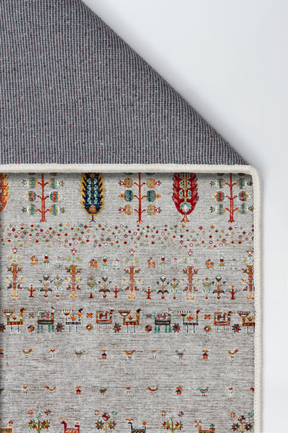 Arte DS086 Ağaç Hayvan Figürlü Dekoratif Dokuma Halı